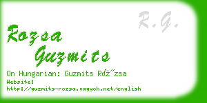 rozsa guzmits business card